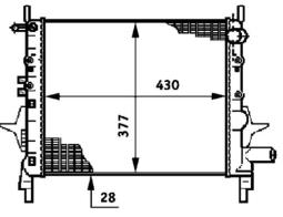 Chłodnica, układ chłodzenia silnika MAHLE CR614000P