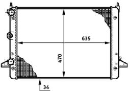 Chłodnica, układ chłodzenia silnika MAHLE CR640000S
