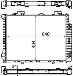 Chłodnica, układ chłodzenia silnika MAHLE CR634000S