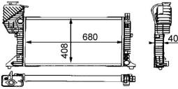 Chłodnica, układ chłodzenia silnika MAHLE CR682000S