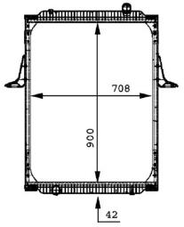 Chłodnica, układ chłodzenia silnika MAHLE CR698000P