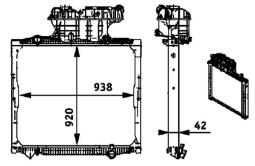 Chłodnica, układ chłodzenia silnika MAHLE CR701000P