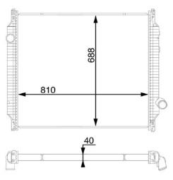 Chłodnica, układ chłodzenia silnika MAHLE CR709000S