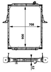 Chłodnica, układ chłodzenia silnika MAHLE CR717000P