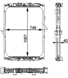 Chłodnica, układ chłodzenia silnika MAHLE CR728000P