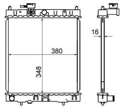 Chłodnica, układ chłodzenia silnika MAHLE CR844000S