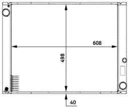 Chłodnica, układ chłodzenia silnika MAHLE CR777000P