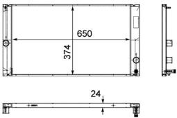 Chłodnica, układ chłodzenia silnika MAHLE CR779000P