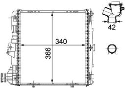Chłodnica, układ chłodzenia silnika MAHLE CR782000P