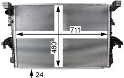 Chłodnica, układ chłodzenia silnika MAHLE CR805000P