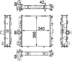 Chłodnica, układ chłodzenia silnika MAHLE CR817000P