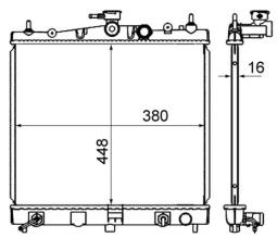 Chłodnica, układ chłodzenia silnika MAHLE CR839000S