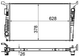 Chłodnica, układ chłodzenia silnika MAHLE CR845000S