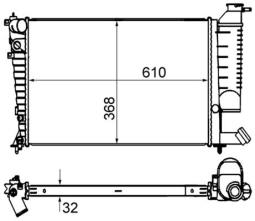 Chłodnica, układ chłodzenia silnika MAHLE CR849000S