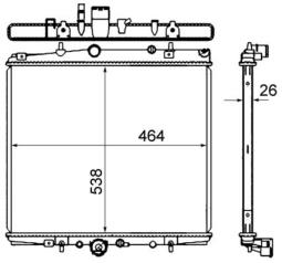 Chłodnica, układ chłodzenia silnika MAHLE CR852000S