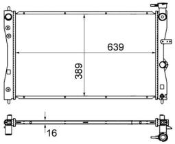 Chłodnica, układ chłodzenia silnika MAHLE CR858000S