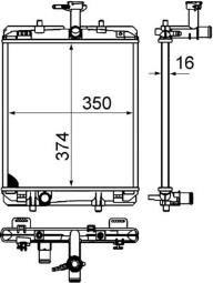 Chłodnica, układ chłodzenia silnika MAHLE CR998000S