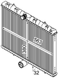 Chłodnica, układ chłodzenia silnika MAHLE CR889000P