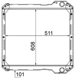 Chłodnica, układ chłodzenia silnika MAHLE CR890000S