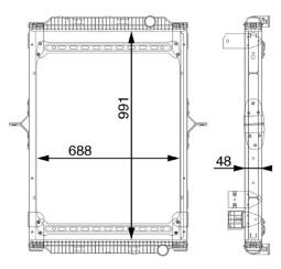 Chłodnica, układ chłodzenia silnika MAHLE CR891000S