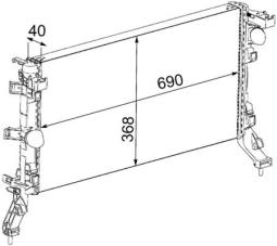 Chłodnica, układ chłodzenia silnika MAHLE CR896000P