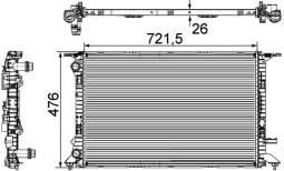 Chłodnica, układ chłodzenia silnika MAHLE CR905000P