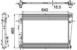 Chłodnica, układ chłodzenia silnika MAHLE CR909000P