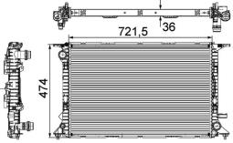 Chłodnica, układ chłodzenia silnika MAHLE CR911000P