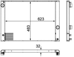 Chłodnica, układ chłodzenia silnika MAHLE CR917000P