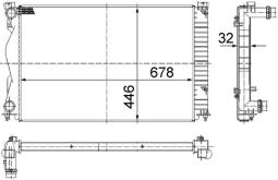 Chłodnica, układ chłodzenia silnika MAHLE CR977000S