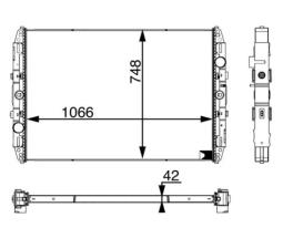 Chłodnica, układ chłodzenia silnika MAHLE CR688001P