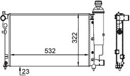 Chłodnica, układ chłodzenia silnika Mahle CR91000S