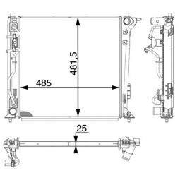Chłodnica, układ chłodzenia silnika MAHLE CR1977000P