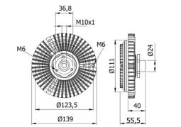 Sprzęgło, wentylator chłodzenia Mahle CFC46000S