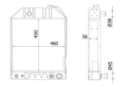 Chłodnica, układ chłodzenia silnika Mahle CR2283000S