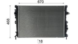 Chłodnica, układ chłodzenia silnika Mahle CR953000P