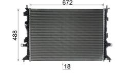 Chłodnica, układ chłodzenia silnika Mahle CR1724000P