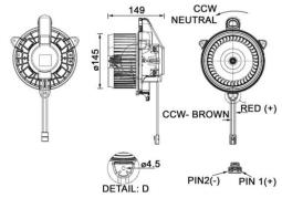 Wentylator wewnętrzny MAHLE AB277000P