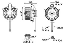 Wentylator wewnętrzny MAHLE AB278000P