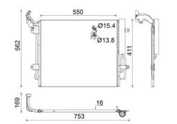 Skraplacz, klimatyzacja MAHLE AC849000S