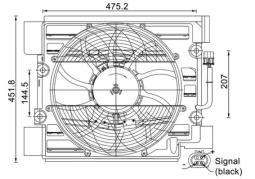 Wentylator, kondensator klimatyzacji MAHLE ACF24000S