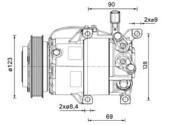 Sprężarka, klimatyzacja MAHLE ACP1459000P