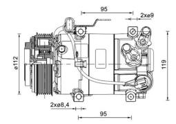 Sprężarka, klimatyzacja MAHLE ACP1462000P