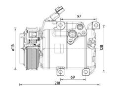 Sprężarka, klimatyzacja MAHLE ACP1467000P