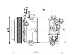 Sprężarka, klimatyzacja MAHLE ACP1468000P