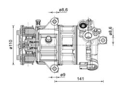 Sprężarka, klimatyzacja MAHLE ACP1491000P