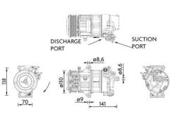 Sprężarka, klimatyzacja MAHLE ACP1491000P