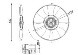 Wentylator, chłodzenie silnika MAHLE CFF529000P