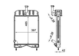 Chłodnica, układ chłodzenia silnika MAHLE CR2332000S