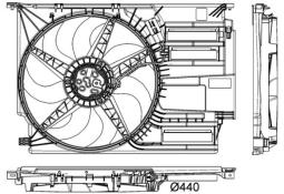 Wentylator, chłodzenie silnika MAHLE CFF403000P